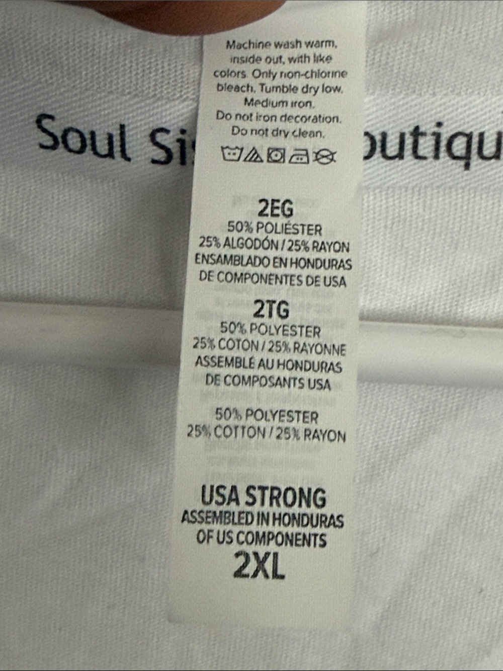 Bella Canvas White Short Sleeve Tee with Multicolor Graphic - Picture 3 of 5